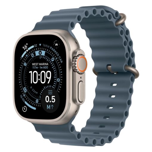 Apple Watch Ultra 3 MEWH4AF/A Celular + GPS Caja Titanio Natural 49mm - Océano Azul Ancora