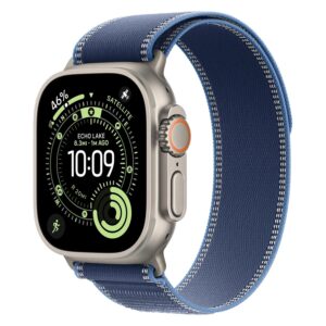 Apple Watch Ultra 3 MEWU4AF/A Celular + GPS Caja Titanio Natural 49mm - Loop Trail Azul M/L