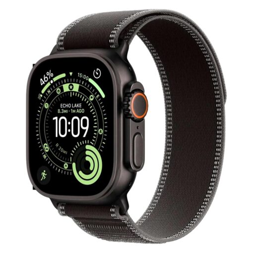 Apple Watch Ultra 3 MF1H4AF/A Celular + GPS Caja Titanio Negro 49mm - Loop Trail Negro M/L