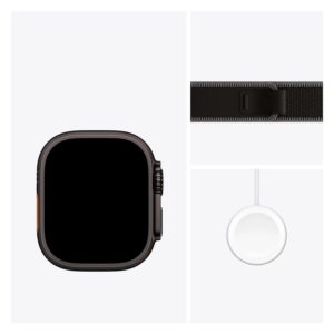 Apple Watch Ultra 3 MF1H4AF/A Celular + GPS Caja Titanio Negro 49mm - Loop Trail Negro M/L - Imagen 3