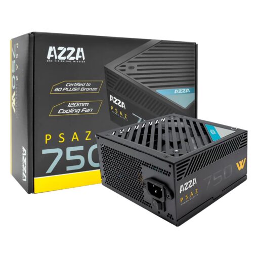 Fuente De Poder Azza Psaz-750w Atx 750w 80 Plus Bronze - Negro