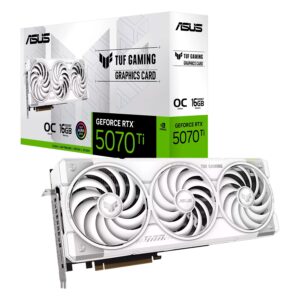 Tarjeta De Video Asus Tuf Gaming White Nvidia Geforce Rtx-5070ti 16gb Gddr7 - Tuf-rtx5070ti-o16g-white