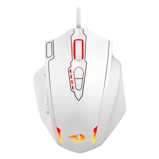 Mouse Gamer Redragon Impact Elite M913 Rgb 16000 Dpi Usb - Blanco