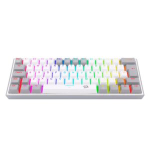 Teclado Gamer Redragon Fizz K617 Rgb Usb-c - Blanco Y Gris - Imagen 4