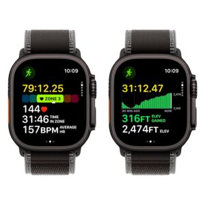 Apple Watch Ultra 3 Mf1d4lw/a Celular + Gps Caja Titanio Negro 49mm - Loop Trail Negro S/m - Imagen 2
