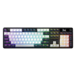 Teclado Gamer Redragon Wyvern K761 Pro K761wb Rgb Inalámbrico Lcd - Blanco Y Azul