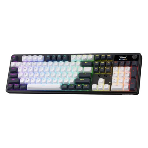 Alternative view of Teclado Gamer Redragon Wyvern K761 Pro K761wb Rgb Inalámbrico Lcd - Blanco Y Azul