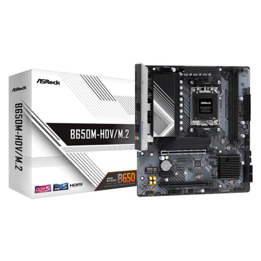 Placa Madre Asrock B650m-hdv/m.2 White Ddr5 Socket Am5 Chipset Amd B650 Micro Atx