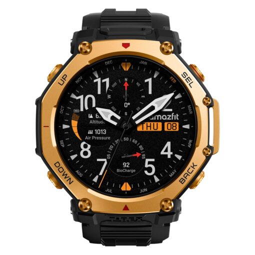 Alternative view of Smartwatch Amazfit T-rex 3 Pro A2549 44mm - Negro Y Dorado