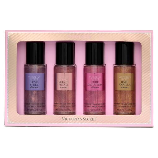 Kit Victoria's Secret 4 Body Splash Shimmer 75ml