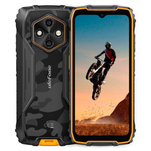 Smartphone Uleauriculares Rugking 4 Pro 256gb 8gb Ram Dual Sim Pantalla 6.56" - Naranja
