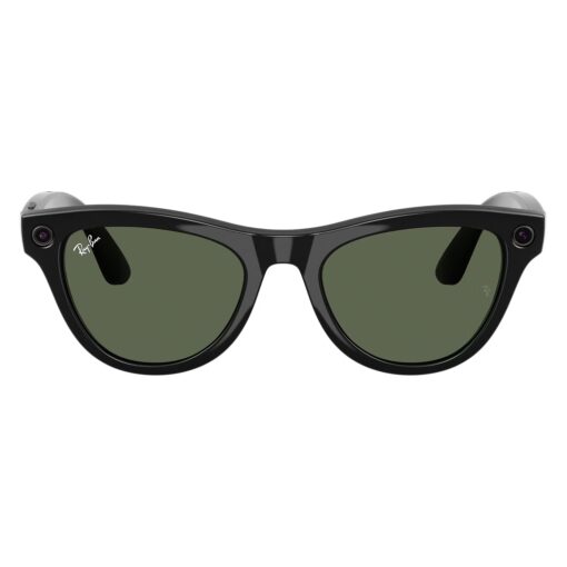 Anteojos De Sol Ray-ban Meta Skyler Gen 2 Rw4014 Wifi Meta Ia 32gb - Negro Y Verde