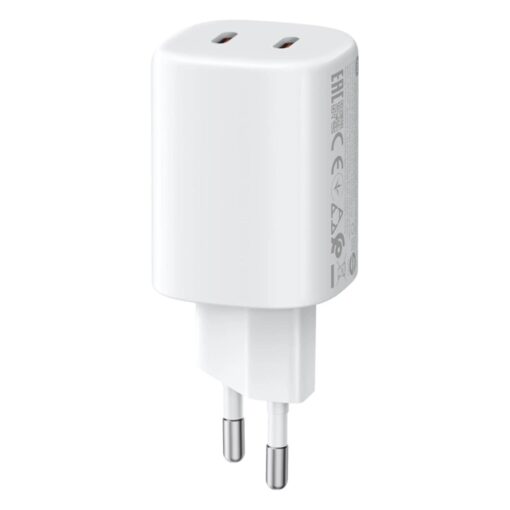 Cargador Para Tomada Xiaomi Mi 45w Nano Turbo Adapter 2 Puertas - Blanco