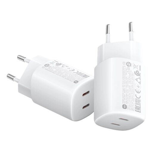 Alternative view of Cargador Para Tomada Xiaomi Mi 45w Nano Turbo Adapter 2 Puertas - Blanco