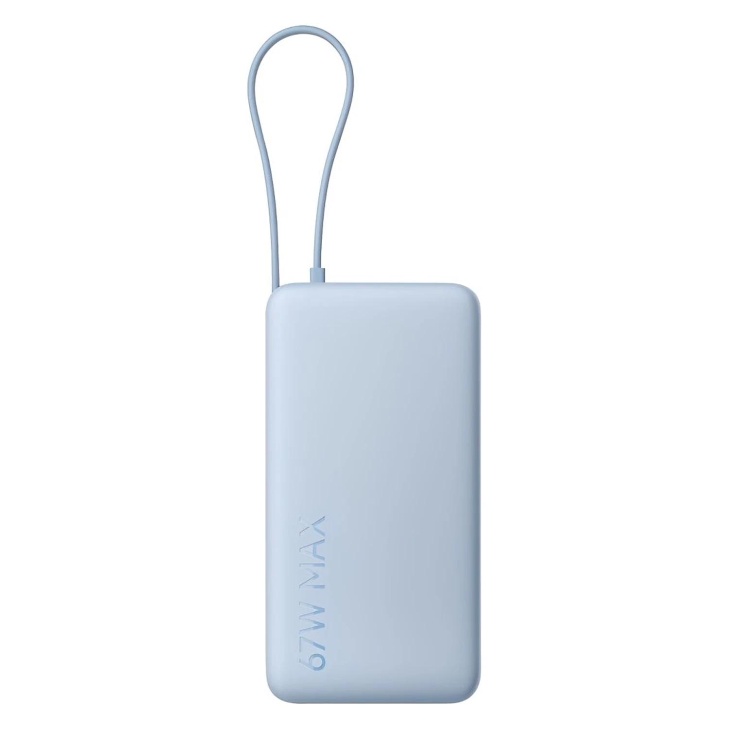 Cargador Portátil Xiaomi 67w 20000mah Con Cable Usb-c Bhr0808gl - Azul