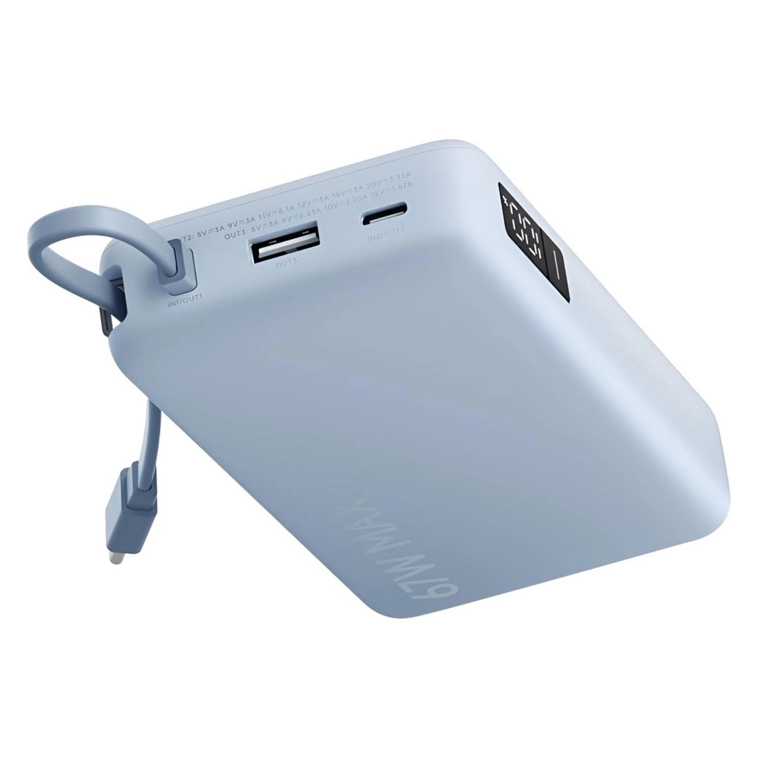 Cargador Portátil Xiaomi 67w 20000mah Con Cable Usb-c Bhr0808gl - Azul - Imagen 2