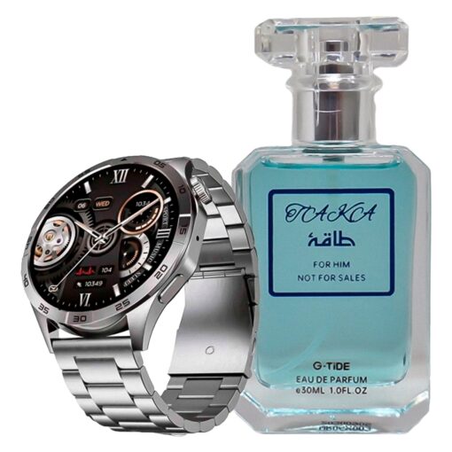 Smartwatch G-tide Watch Power Smartwacht Silver + Taka Perfume
