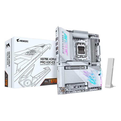 Placa Madre Gigabyte X870e Aorus Pro X3d Ice Ddr5 Socket Am5 Chipset Amd X870e Atx