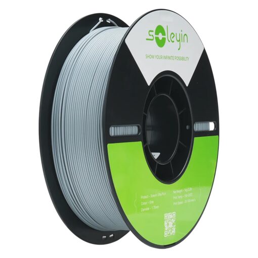 Filamento Creality Soleyin Ultra Pla 1kg 1.75mm Para Impresora 3d - Gris