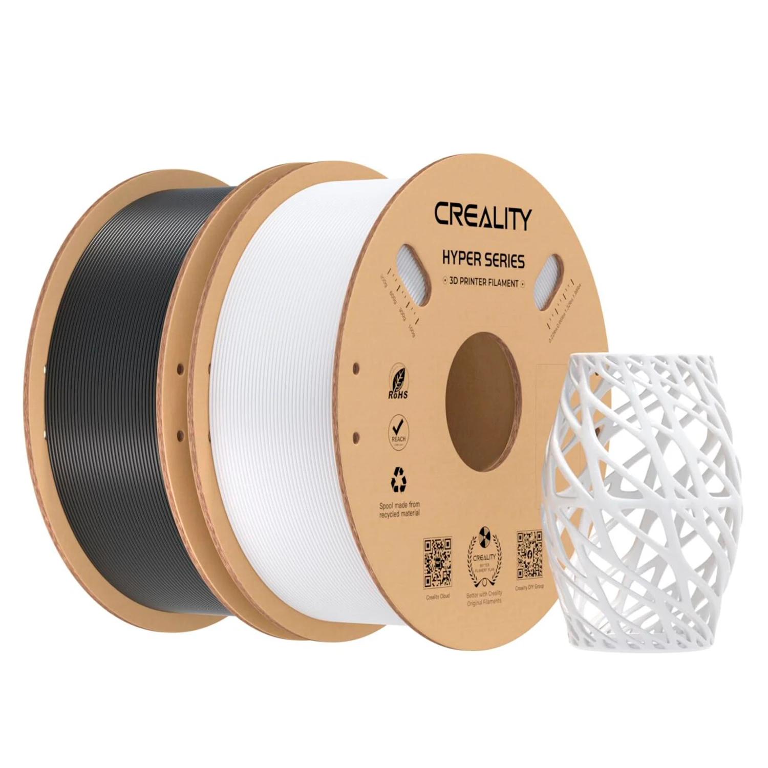 Filamento Creality Hyper Petg 2kg 1.75mm Para Impresora 3d - Negro Y Blanco