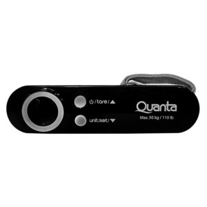 Balanza Digital Portátil Quanta Qtbdp50 Lcd 50kg - Negro