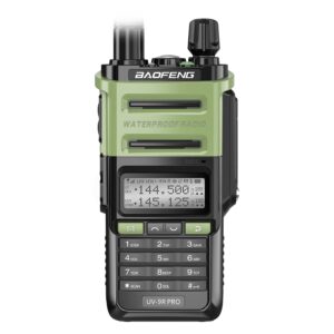 Radio Walk Talk Baofeng Uv-9r V1 Pro Dual Band Lcd - Negro Y Verde - Imagen 3
