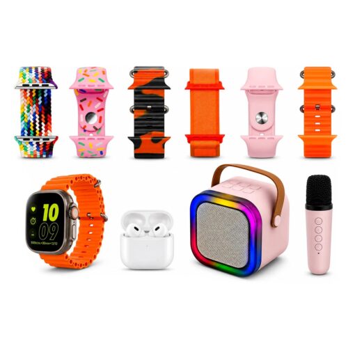 Reloj K15 KIT 49MM BT/FONE/SPEAKER Con Micrófono CELESTE-BEIGE