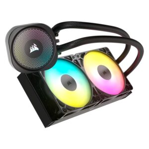 Water Cooler Para Procesador Corsair Nautilus 240 Rs Cw-9060092-ww Argb - Negro - Imagen 2