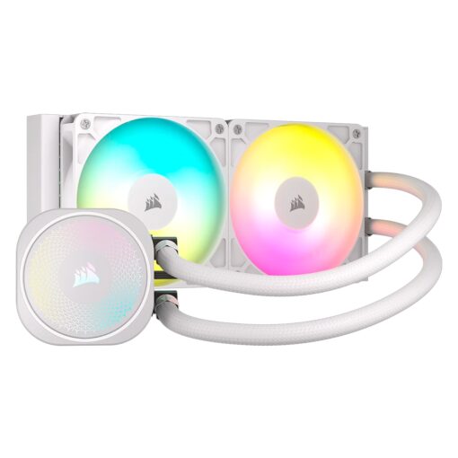 Water Cooler Para Procesador Corsair Nautilus 240 Rs Cw-9060094-ww Argb - Blanco