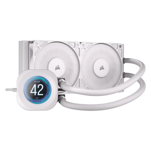 Water Cooler Para Procesador Corsair Nautilus 240 Rs Lcd Cw-9061032-ww - Blanco