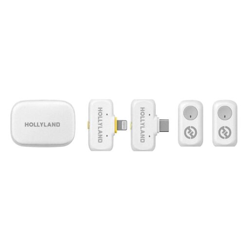 Alternative view of Micrófono Lapela Hollyland Lark A1 Usb-c Lightning Para Smartphone Inalámbrico - Blanco