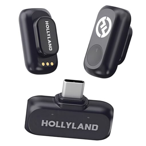 Micrófono Lapela Hollyland Lark A1 Mini Duo Usb-c Para Smartphone Inalámbrico - Gris Espacial