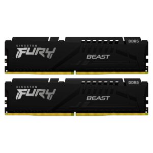 Memoria Ram Kingston Fury Beast Black 32gb (2x16gb) Ddr5 5200 Mhz - Kf552c40bbk2-32