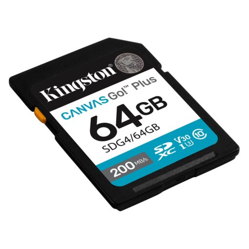 Alternative view of Tarjeta De Memoria Sd Kingston Canvas Go! Plus 64gb 200mbs - Sdg4/64gb