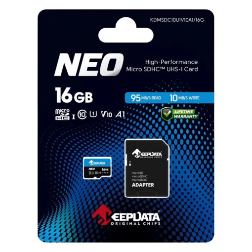 Alternative view of Tarjeta De Memoria Micro Sd Keepdata Neo 16gb 95mbs - Kdmsdc10u1v10a1-16g