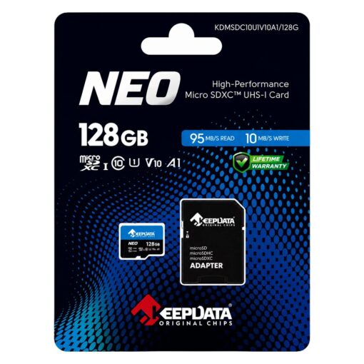 Alternative view of Tarjeta De Memoria Micro Sd Keepdata Neo 128gb 95mb/s - Kdmsdc10u1v10a1-128g