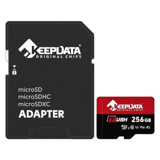 Tarjeta De Memoria Micro Sd Keepdata Rush 256gb 160mbs - Kdmsdc10u3v30a2/25