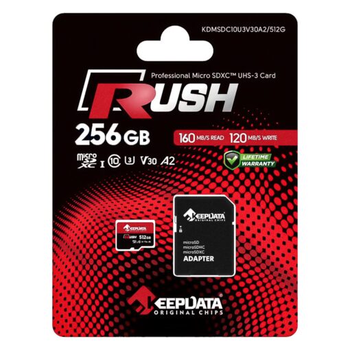 Alternative view of Tarjeta De Memoria Micro Sd Keepdata Rush 256gb 160mbs - Kdmsdc10u3v30a2/25