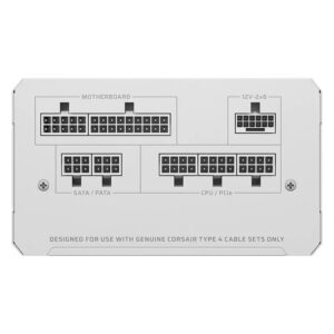 Fuente De Poder Corsair Rm750e Cp-9020292-na Atx 750w 80 Plus Platinum Full Modular - Blanco - Imagen 2