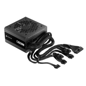 Fuente De Poder Corsair Cx650m Rgps Cp-9020310-br Atx 650w 80 Plus Bronze Seni Modular - Negro - Imagen 3