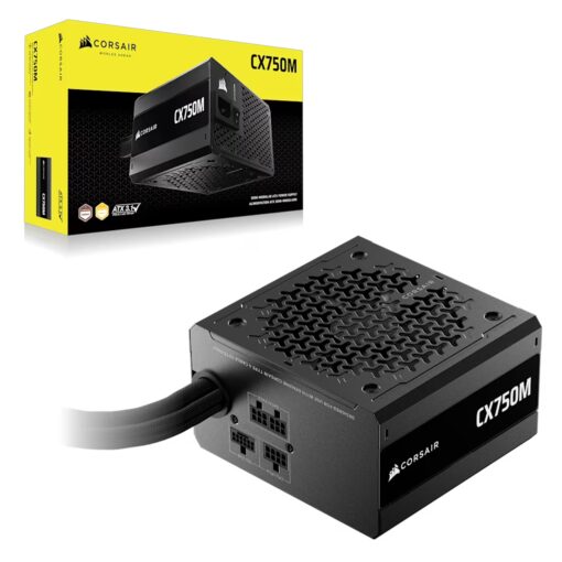 Fuente De Poder Corsair Cx750m Cp-9020311-br Atx 750w 80 Plus Bonze Seni Modular Bivolt - Negro