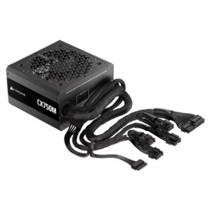 Fuente De Poder Corsair Cx750m Cp-9020311-br Atx 750w 80 Plus Bonze Seni Modular Bivolt - Negro - Imagen 2