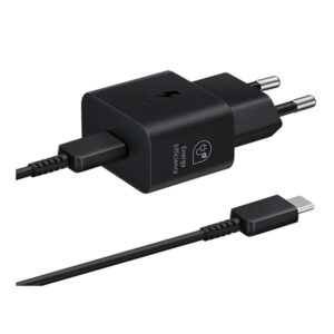 Cargador Samsung Ep-t2510xbeigeu 25w Usb-c + Cable Usb-c/usb-c - Negro - Imagen 3