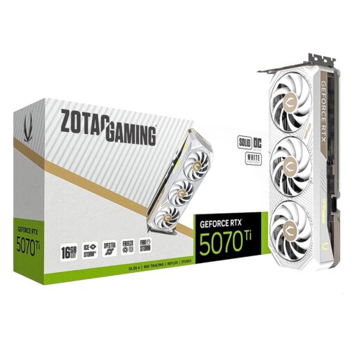 Placa De Video Zotac Solid Oc Nvidia Geforce Rtx-5070ti 16gb Gddr7 - Zt-b50710q2-10p