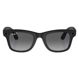 Óculos Ray-Ban Wayfarer RW4008 WiFi Meta IA 32GB - Preto Brilhante Claro