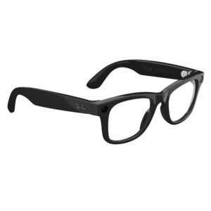 Anteojos Ray-ban Wayfarer Rw4006 Wifi Meta Ia 32gb - Negro Brillante Lente Clara - Imagen 2