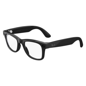 Anteojos Ray-ban Wayfarer Rw4006 Wifi Meta Ia 32gb - Negro Brillante Lente Clara - Imagen 4