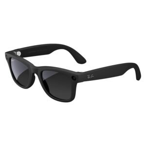 Anteojos De Sol Ray-ban Wayfarer Rw4006 Wifi Meta Ia 32gb - Negro Mate Transitions Grafite - Imagen 4