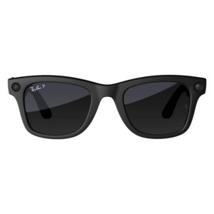 Anteojos De Sol Ray-ban Wayfarer Rw4008 Wifi Meta Ia 32gb - Negro Mate Transitions Grafite