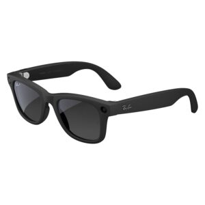 Anteojos De Sol Ray-ban Wayfarer Rw4008 Wifi Meta Ia 32gb - Negro Mate Transitions Grafite - Imagen 2